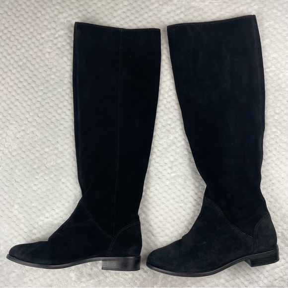 🔥Gianni Bini Women Love It Style Boots Black Leather Suede Pull On Size 8,5 - Picture 2 of 15